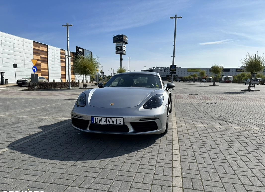 Porsche 718 Cayman cena 299000 przebieg: 23000, rok produkcji 2020 z Wrocław małe 67